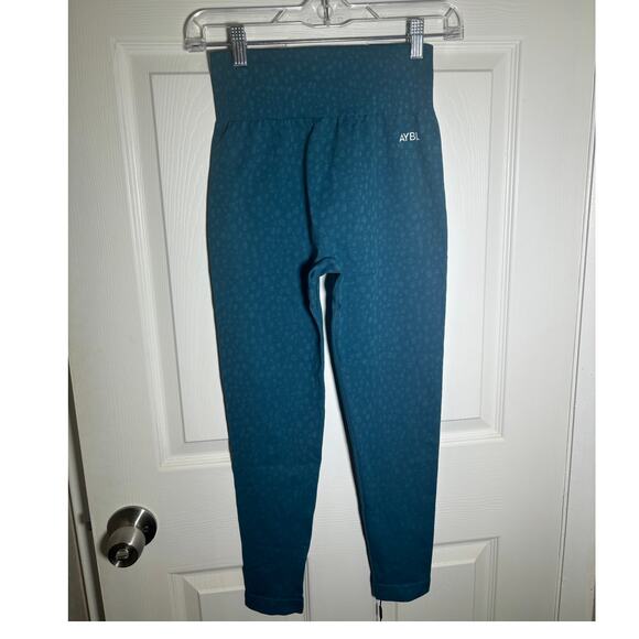 AYBL Speckle Seamless High Rise Leggings Teal size M NWT - Picture 2 of 8